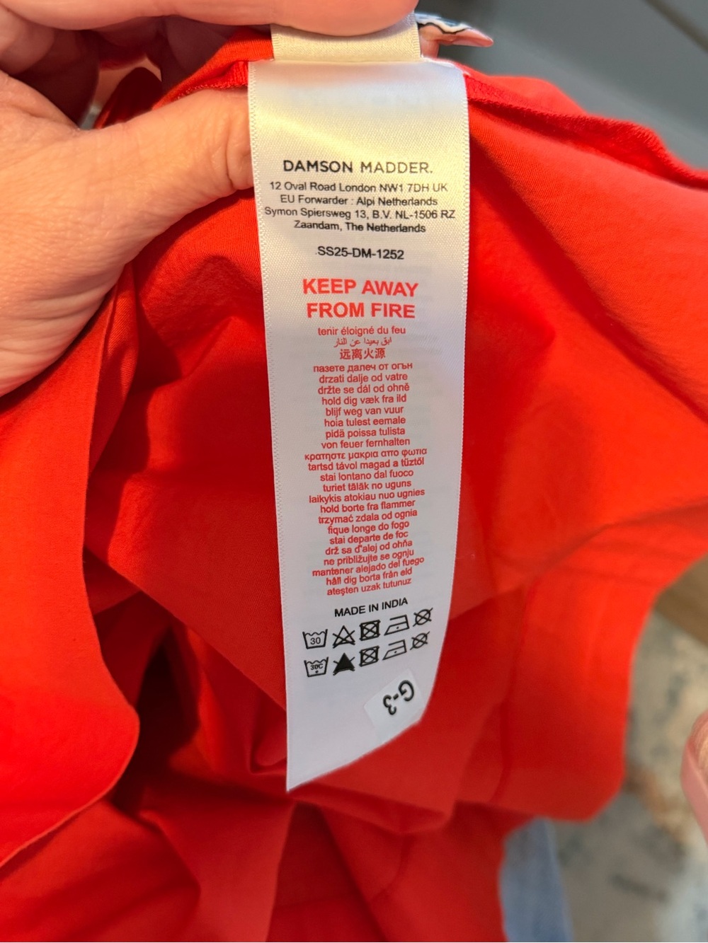 Anthropologie Damson Madder Saffy Midi Dress Red Alert NWOT Size 16 - Picture 9 of 10